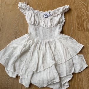 White Princess Polly romper